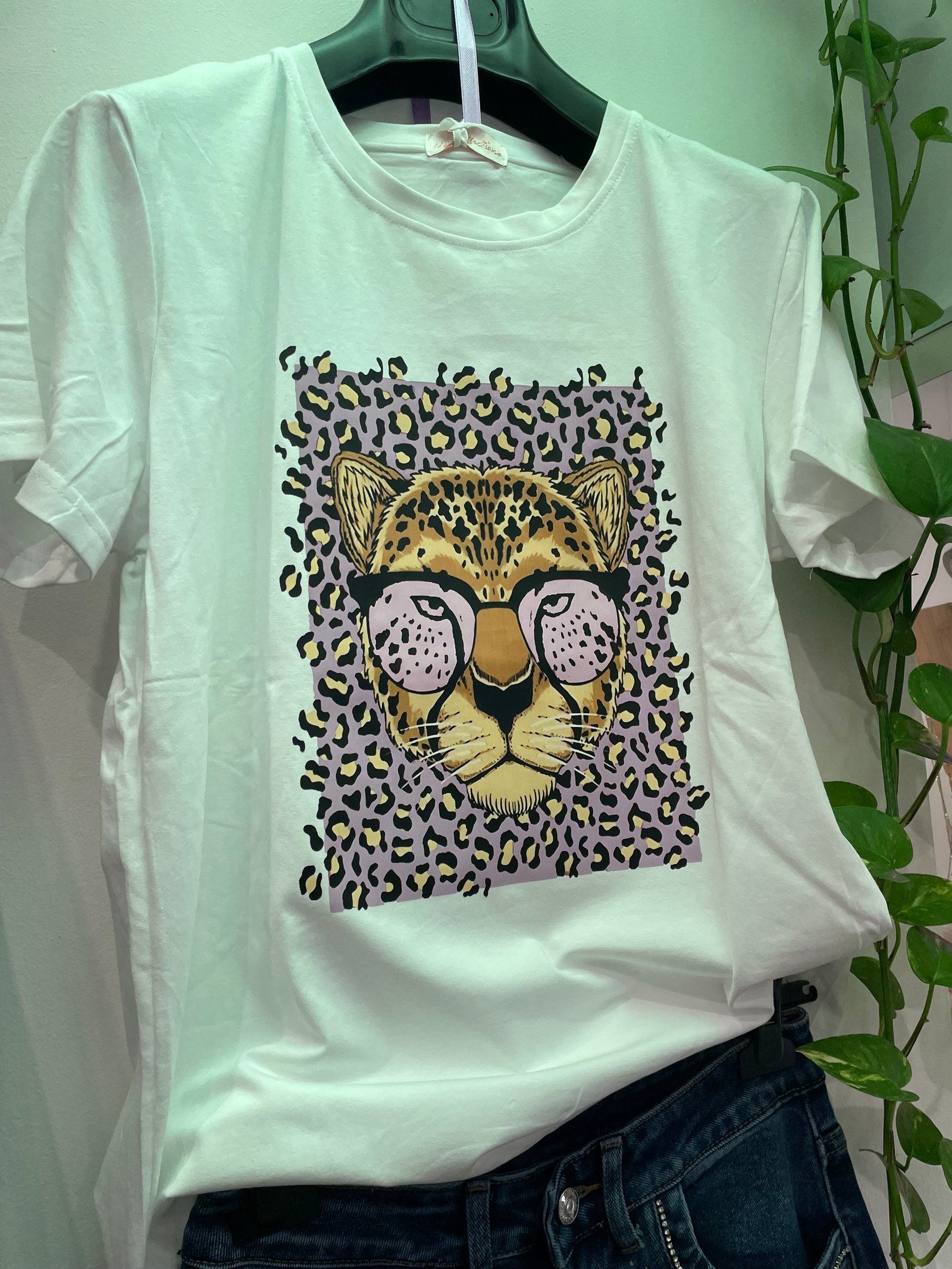 T-Shirt Ghepardo Lilla