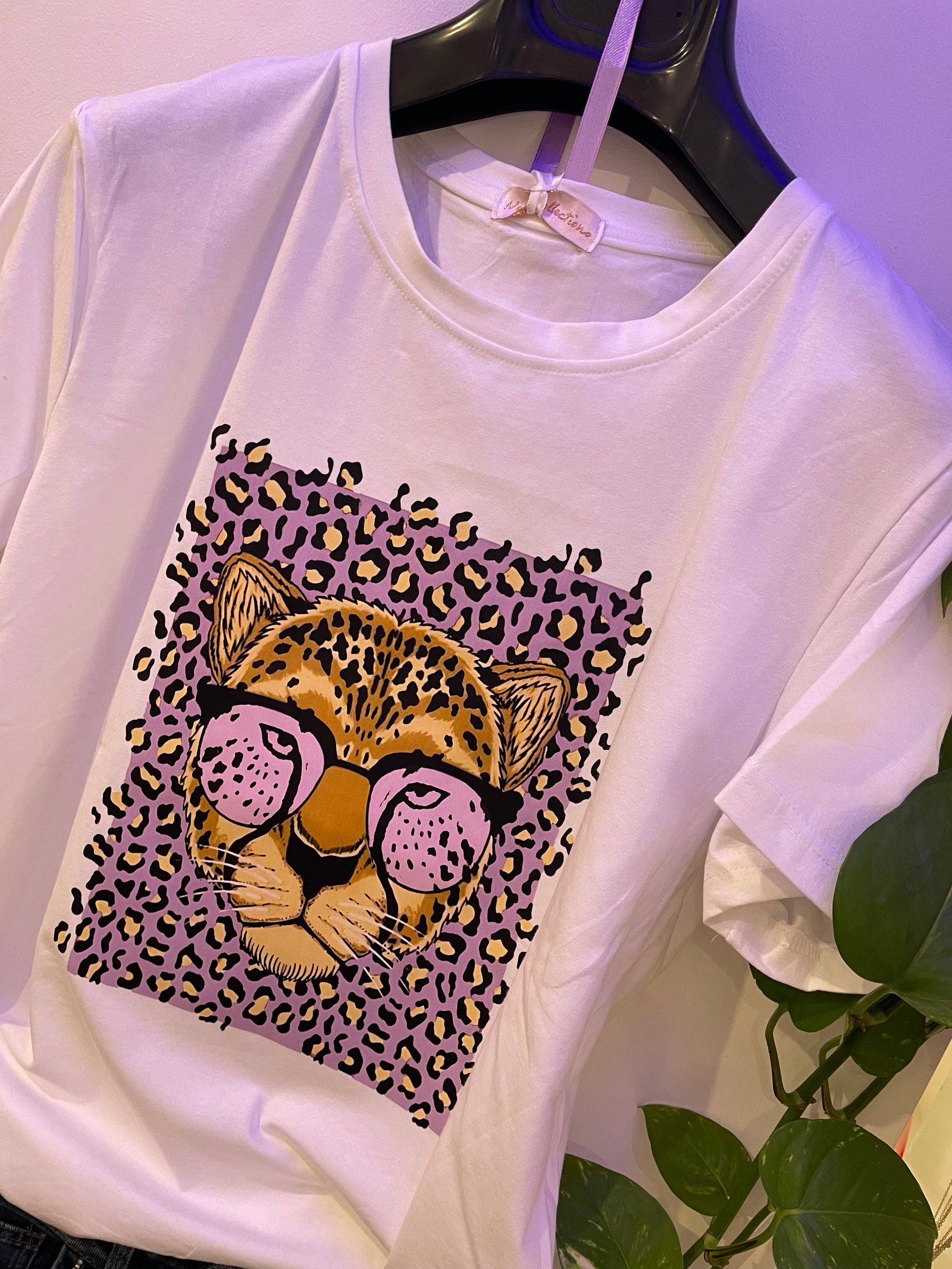 T-Shirt Ghepardo Lilla