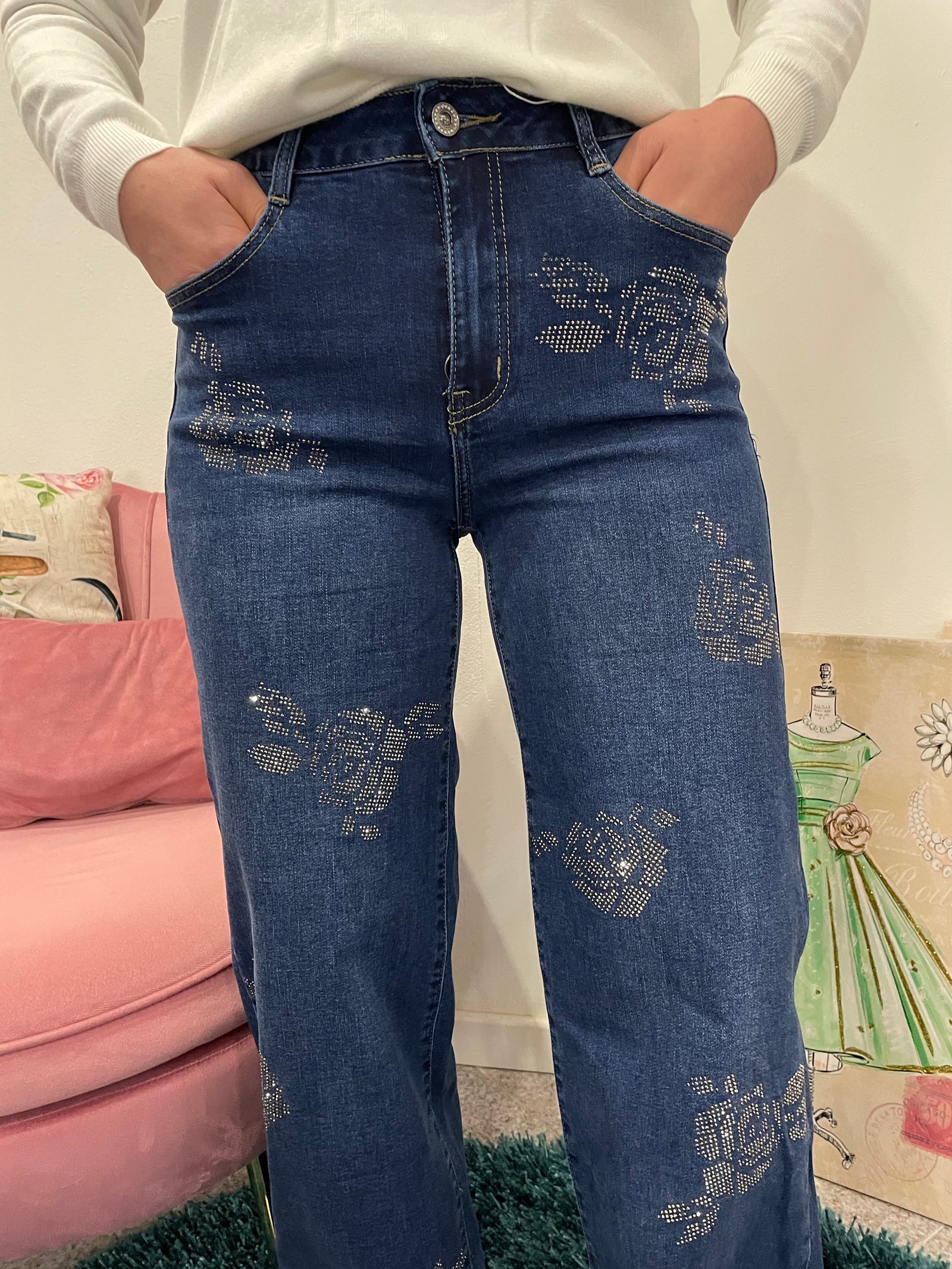 Jeans Wide Leg Gioiello