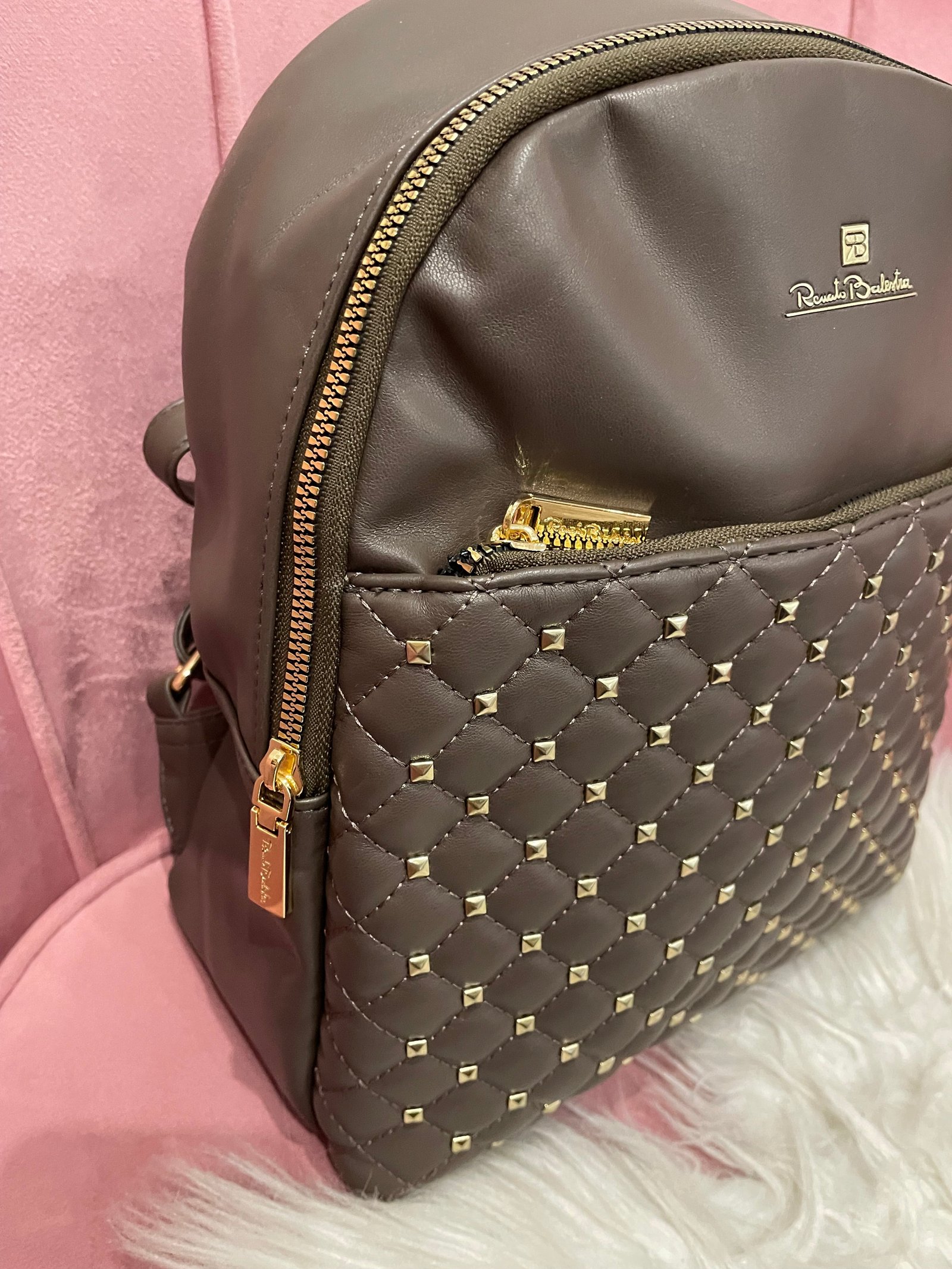 Zaino RB borchie oro