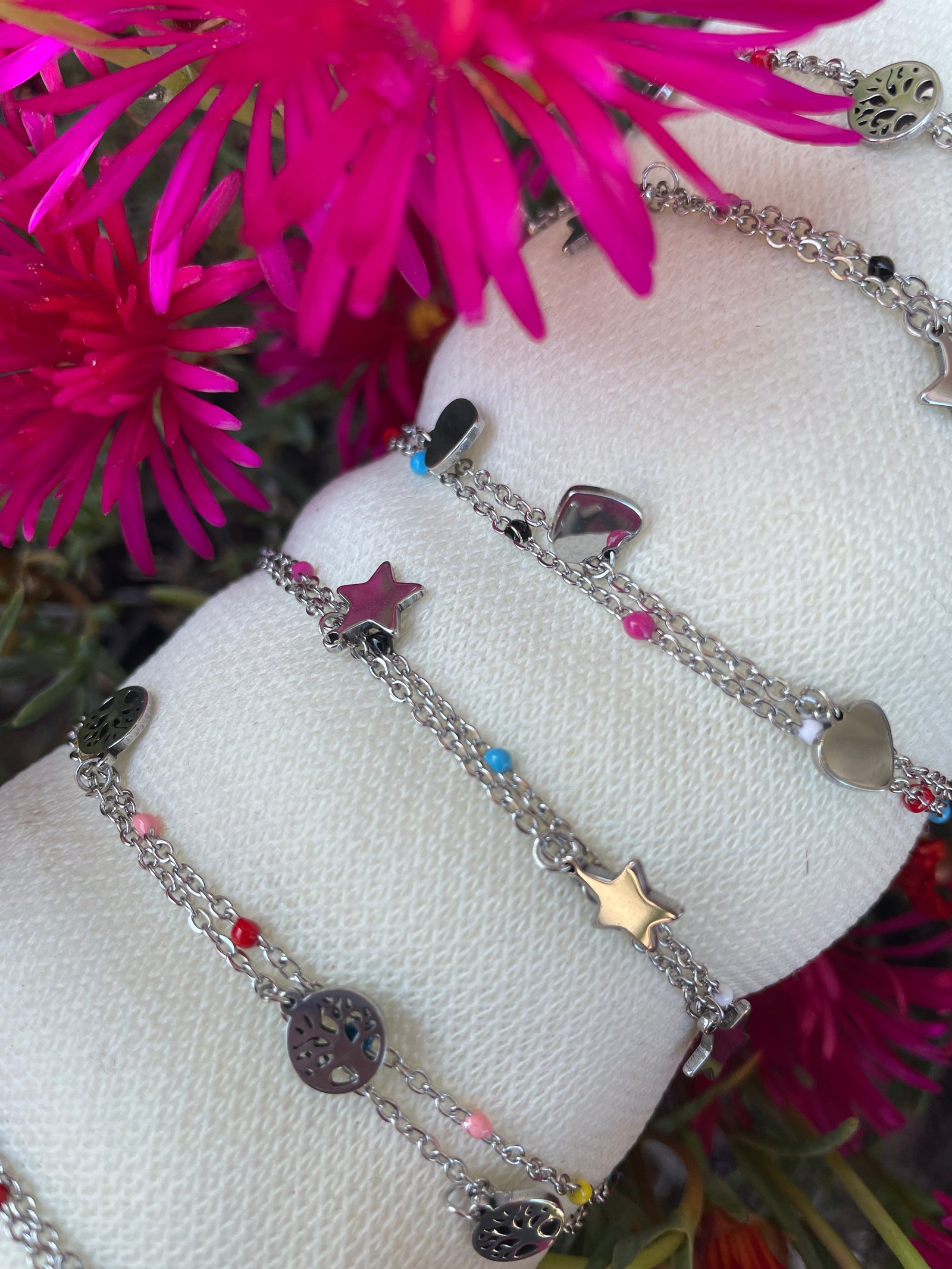 Bracciale acciaio doppio filo